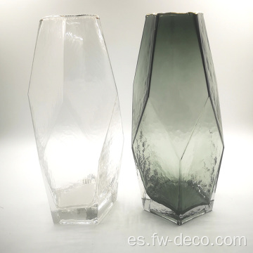 Nuevas artesanías de vidrio de vidrio con borde dorado